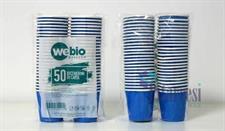 BICCHIERE CARTONCINO 75ML BLU (50)