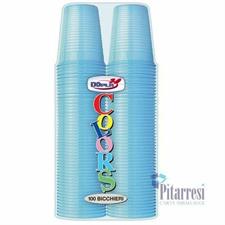 BICCHIERI DOPLA AZZURRO (PZ.100)