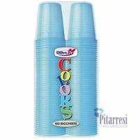 BICCHIERI DOPLA AZZURRO (PZ.100)