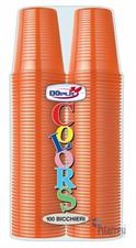 BICCHIERI DOPLA ARANCIO (PZ.100)