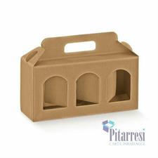 PORTA VASETTI 3F. 25X8X12 ONDA AVANA