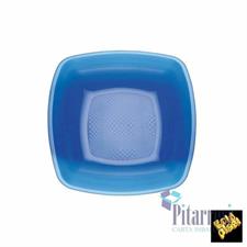 PIATTI FONDI QUADR.BLU G.PLAST (25)