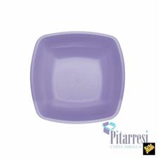 PIATTI FONDI QUADR.LILLA G.PLAST(25)