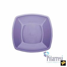 PIATTI PIANI QUADR.LILLA G.PLAST(25)